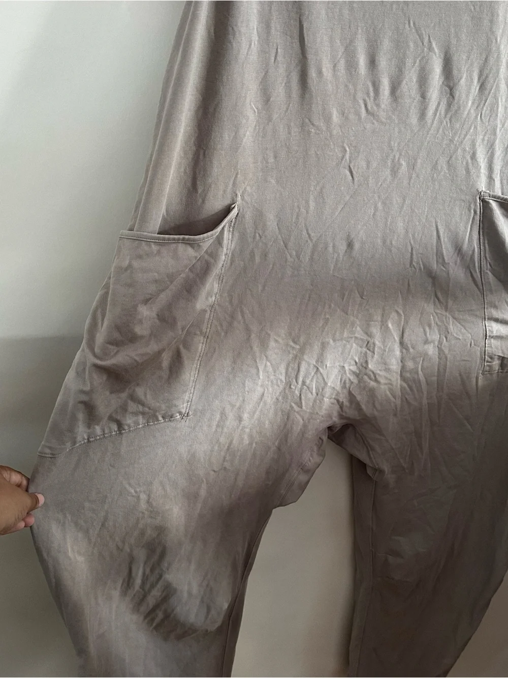 FP Movement Free People Hot Shot Jumpsuit Taupe M - Picture 4 of 7